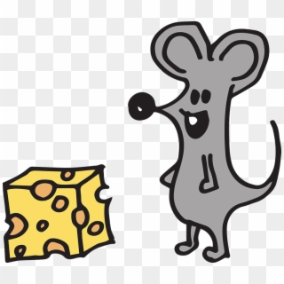 Mouse Cheerful Cheese Funny Cute Fun Symbolic Clipart