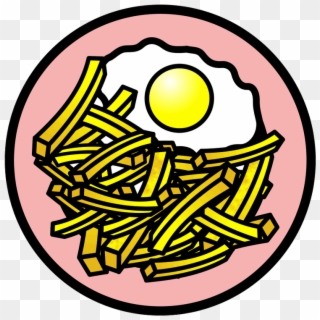 Egg And Chips - Egg And Chips Clipart - Png Download