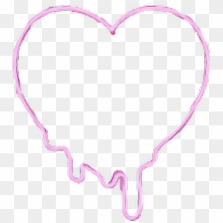 #heart #pink #glow #love #slime #drip #purple#freetoedit - Pink Glowing Heart Png Clipart
