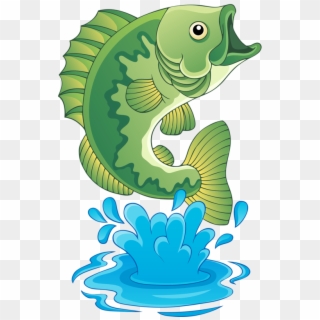 Camper Clipart Fishing - Fish In Water Clipart Png Transparent Png