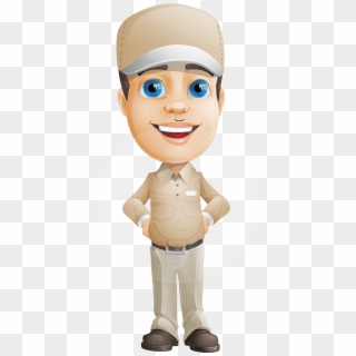 Parcel Delivery Person Cartoon Vector Character Aka - Delivery Clipart