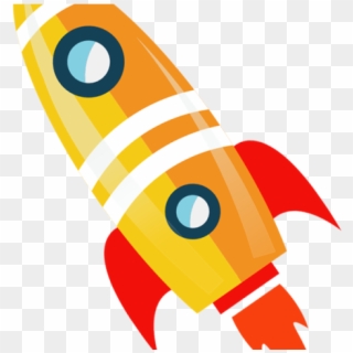 Flames Clipart Rocket Booster - Cartoon Flying Rocket Png Transparent Png