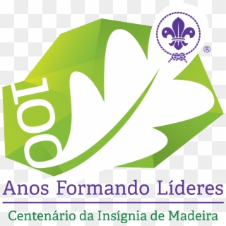 Logo Do Centenário Da Insígnia De Madeira - Flor De Lis Scout Clipart