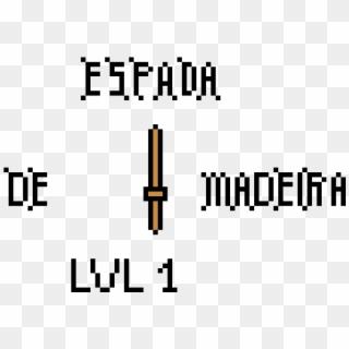 Espada De Madeira Lvl - Budak Skema Clipart