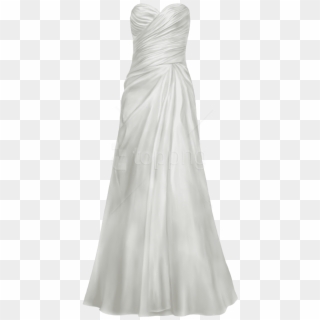 Free Png Download Satin Wedding Dress Clipart Png Photo - Gown Transparent Png