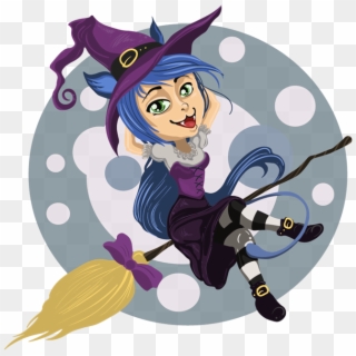 Free Witches Broom Clipart - Witch - Png Download