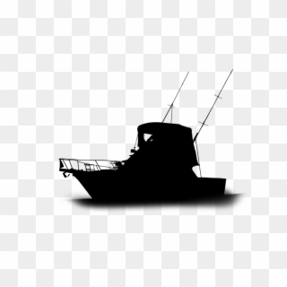 Fishing Boat Silhouette - Boat Clipart