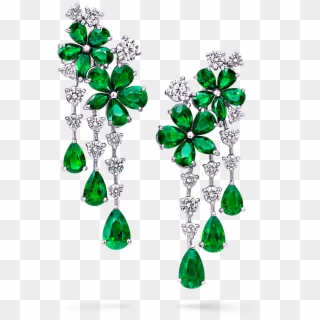 A Pair Of Graff Emeralds And Diamonds Carissa Double - راس السنه 2019 Clipart