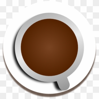 Cup Of Coffee Air View By Calerov Clip Art - Circle - Png Download