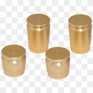 Shell Casing Docking Station Cap Covers - Brass Clipart