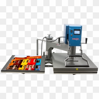 Double Platen Heat Transfer Press - Machine Tool Clipart
