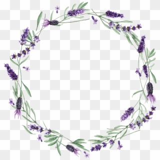 Lavendar Wreath Transparent , Png Download - Lavender Clipart