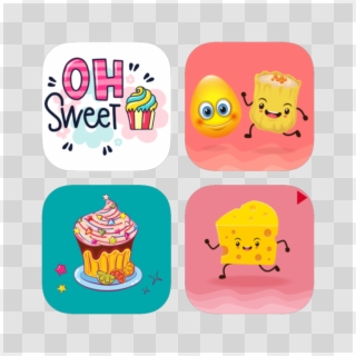 Tempting Egg And Food Stickers Pack On The App Store Clipart