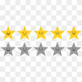 Star Rating Smiley - Animated 5 Star Rating Gif Clipart