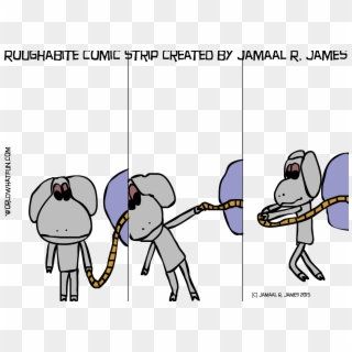 Roughabite Comic Strip Created By Jamaal R - Cartoon Clipart