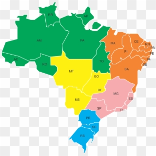 Mapa Do Brasil Png Grande - Poverty In Brazil Map Clipart
