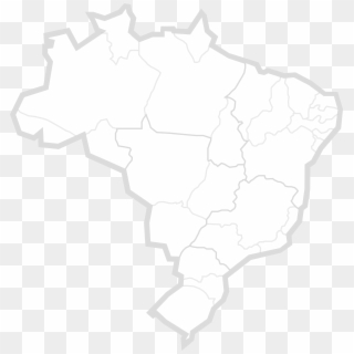 Mapa Do Brasil Em Branco - Projeto Olhar Brasil Clipart