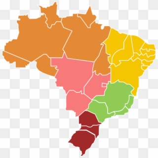 Mapa Brasil Para Apresentação Clipart