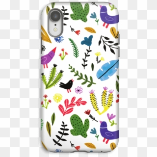 Birds With Flowers Case Iphone Xr Tough - Mobile Phone Case Clipart