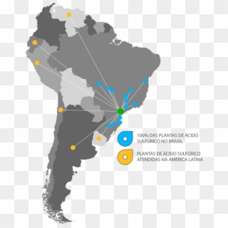 Ácido Sulfúrico No - Map Of Latin America Political Clipart