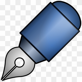 This Free Icons Png Design Of Blue Fontain Pen - Pena Vektor Clipart