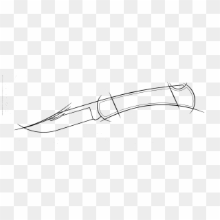 Pocket Knife Sketch - Easy Pocket Knife Drawing Clipart