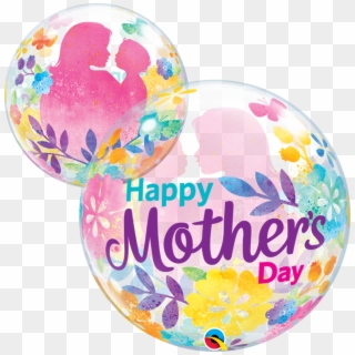 22" Mother's Day Silhouette Bubble Balloon - Mother's Day Clipart