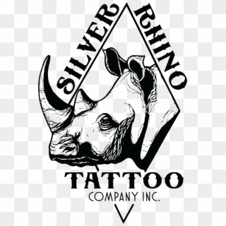 Silver Rhino Tattoo Company - Poster Clipart