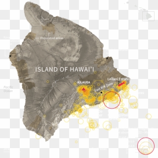 The Weaker Ground In The Rift Zone Allowed The Lava - Island Of Hawaii Clipart