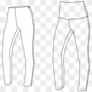 The Haute Curvy Pants Are A Super Fitted High Waisted - Drawing Clipart