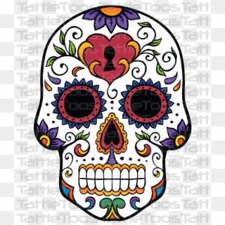 Sugskull 6 Santa Muerte, Chicano, Skull Print, Sugar - Day Of The Dead Free Clipart
