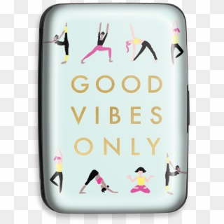 Good Vibes Only Credit Card Case - Cartoon Clipart