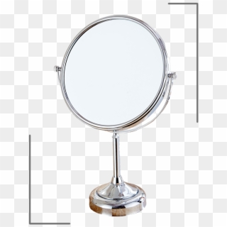 This Two Sided Circular Mirror Has An 8 Inch Diameter - Silver Clipart