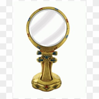 Egyptian Hand Mirror With Stand At Majestic Dragonfly, - Circle Clipart