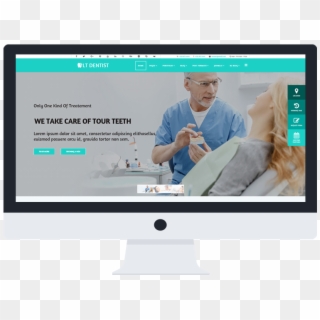 Main Template Features - Landing Page Dentist Clipart