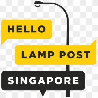 Hello Lamp Post Singapore Clipart