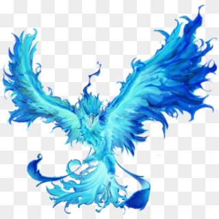 #mq #fenix #blue #bird #birds #smoke #fire #flying - Illustration Clipart