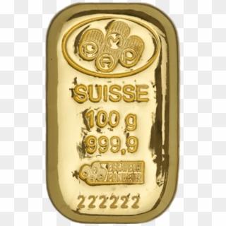 100 Gm Pamp Suisse Cast Gold Bar - Gold Biscuit 100 Grams Clipart