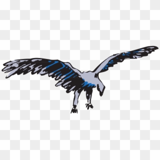 Blue Bird Flying Silver Wings Png Image - Bald Eagle Clipart