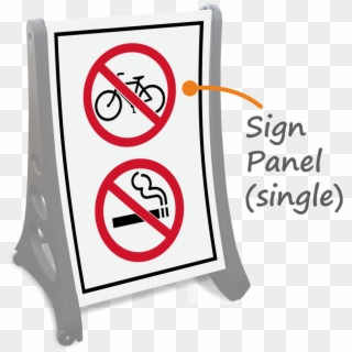 Bigboss A-frame Portable Sidewalk Sign - Rules In A Laboratory Clipart