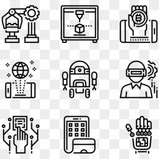 Future Technology - Manufacturing Icons Clipart