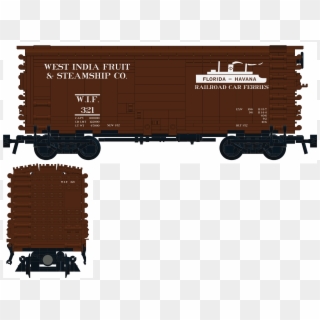 West India Fruit & Steamship Company Decals - Union Pacific 40ft Boxcar Clipart