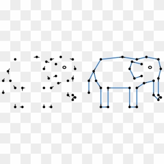 In A Connect That Dot Puzzle, Dots Are Not Numbered, - Dot Puzzle Clipart