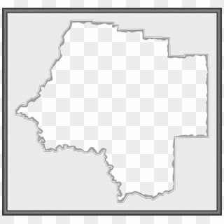 A Map Of Levy With A Smooth, Dark Grey Frame And A - Silhouette Clipart