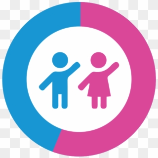 53% Female 46% Male - Gender Icon Gif Png Clipart