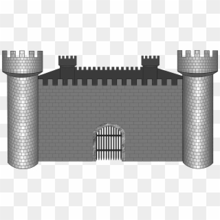 Castle Animal Medieval Free Vector Graphic On - Castle Wall Clipart Black And White - Png Download
