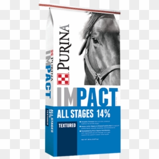 Impact All Stages 14% Textured Horse Feed - Art Paper Clipart
