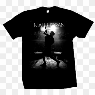 Niall Horan Silhouette Picture Black T-shirt - Niall Horan Tour Shirt Clipart