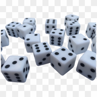 20 X Large Casino Style Six Sided White Dice 19mm Craps - Dice Game Clipart