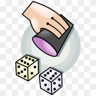 Vector Illustration Of Gambling And Casino Games Of - Roll Of The Dice Clipart - Png Download